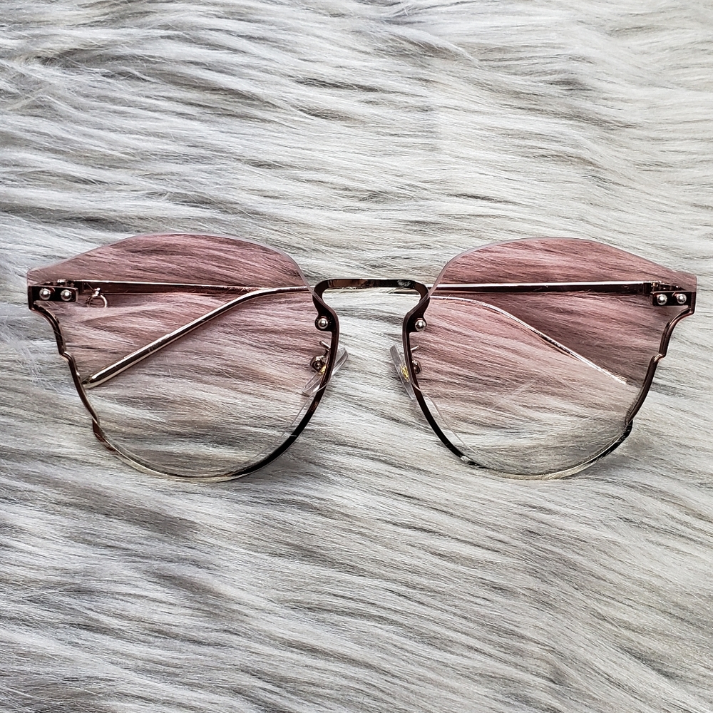 3/$15 Pink semi oval ombre shades